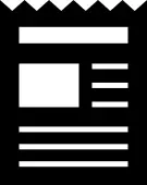 Newspaper pictogram vector drawing