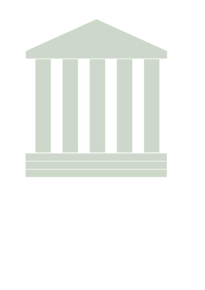 Courthouse map symbol vector image