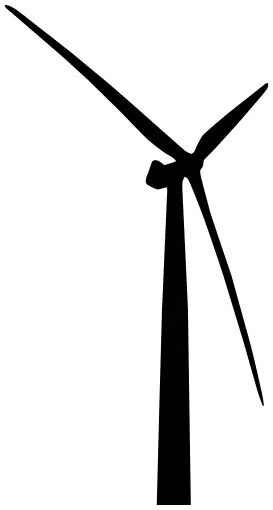 Wind turbine vector clip art