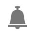 Grayscale bell icon vector image