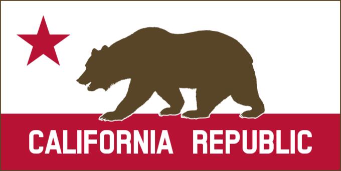 Californian Republic banner vector illustration
