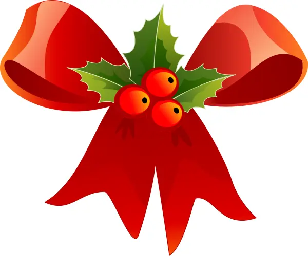 Vector image of Christmas ribbon