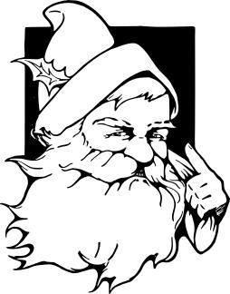 Vintage Santa vector image
