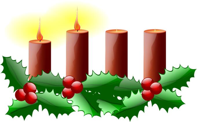 Second Sunday in advent vector image