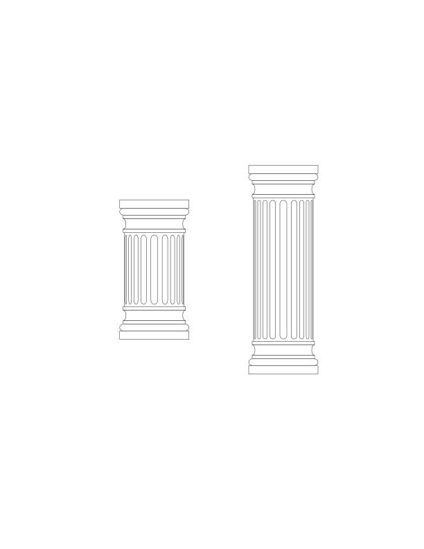 Marble columns vector image