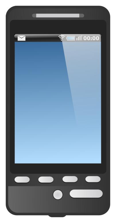 Android smartphone vector image