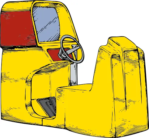 Video driving game vector illustration