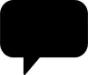 Vector graphics of black talking callout