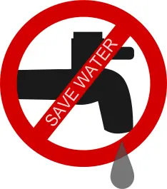Save water logo vector image