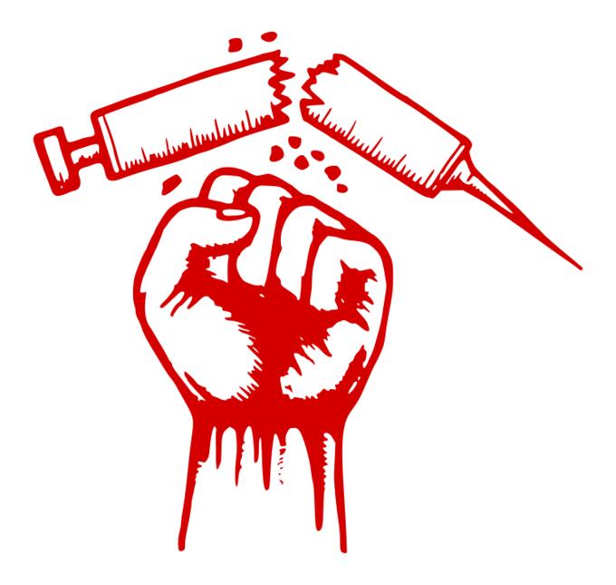 Fight against drugs vector graphics