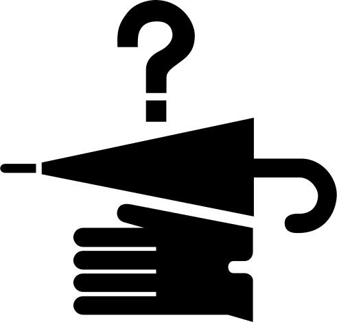 Vector illustration of lost and found pictogram,