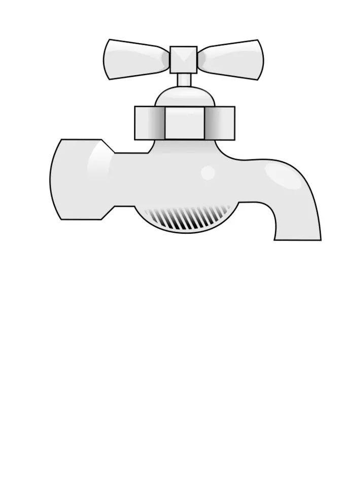 Water faucet vector image