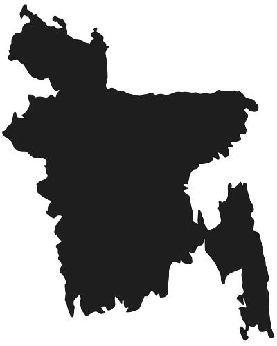 Vector map of Bangladesh