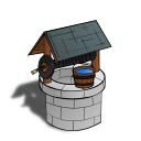 Wishing well RPG map symbol vector image