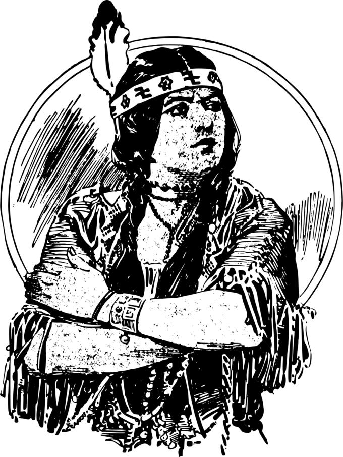 Native American Woman Vector Image