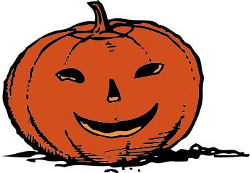 Scary smiling Jack-o-lantern vector graphics