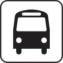 US National Park Maps pictogram for bus stop vector image