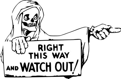Ghost holding a sign vector image
