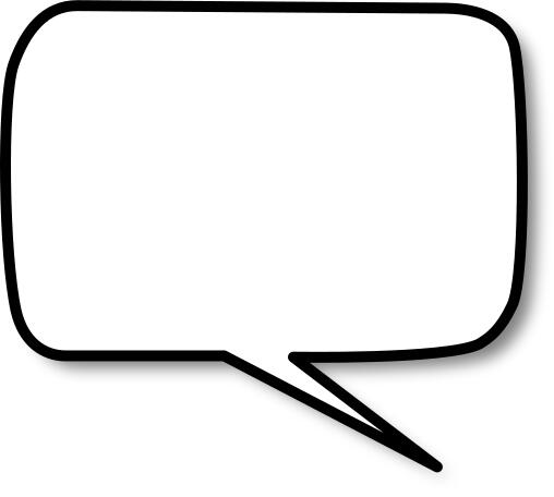 Callout with rounded corners right vector image
