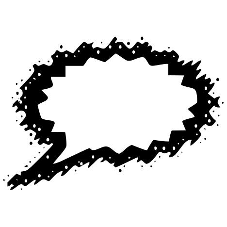 Comic talk bubble vector illustration