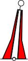 Water buoy vector illustration
