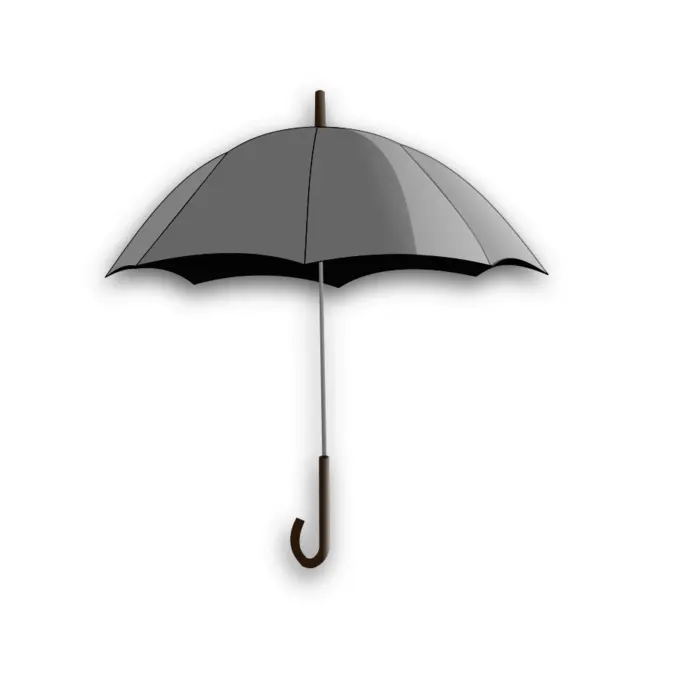 Vector illustration of simple umbrella