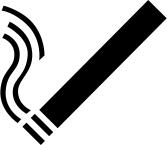 Cigarette symbol vector image