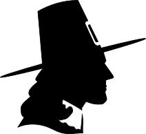 Puritan silhouette vector image