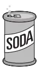 Opened can of soda drink vector image