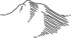 Mountain map icon vector image