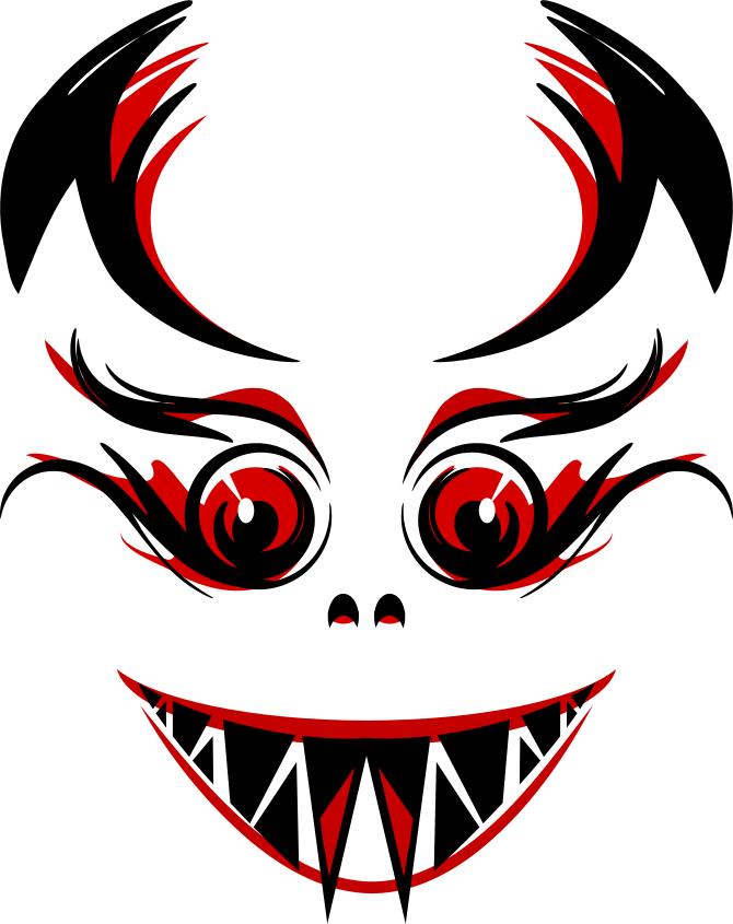 Halloween vampire monster vector clip art