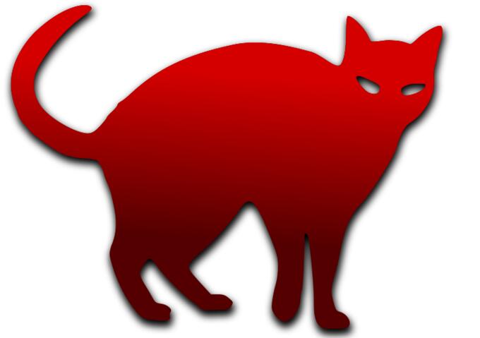 Cat outline vector image