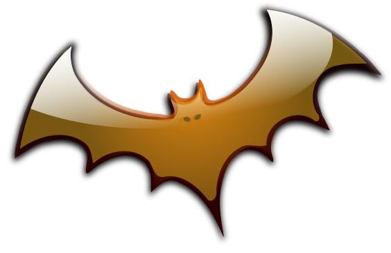 Brown Halloween bat vector image