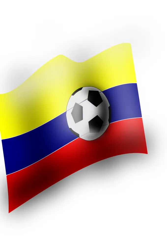 Colombian flag vector clip art