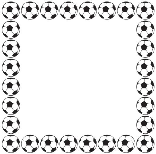 Football decorative frame vector image