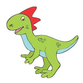 Smiling dinosaur vector image