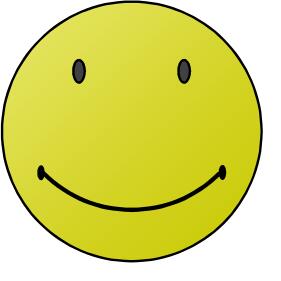 Enjoying smiley vector illustration