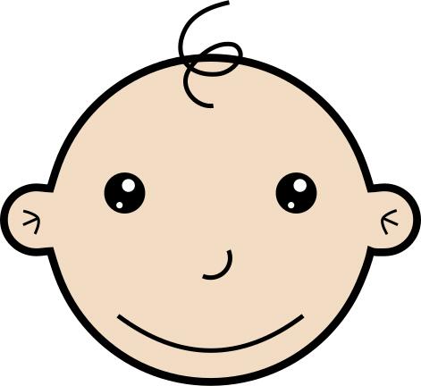 Smiling baby vector graphics
