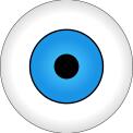 Vector drawing of blue eye iris