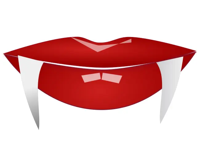 Halloween lips vector image