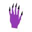Halloween nails vector illustration