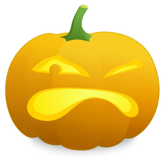 Winking pumpkin vector image