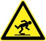 Watch your step warning sign vector image