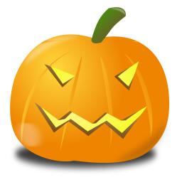 Evil pumpkin vector illustration