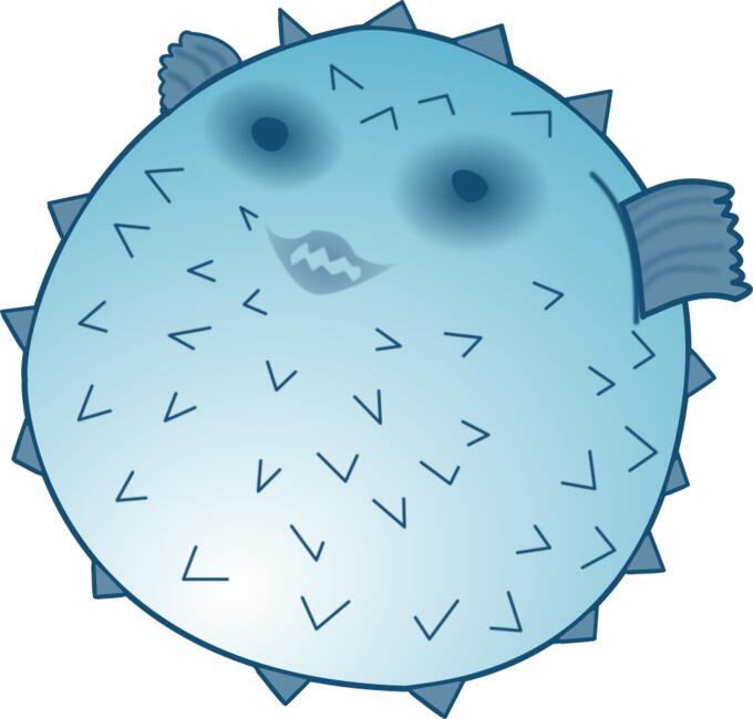 Blowfish vector image