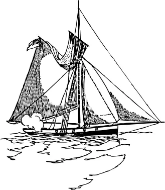 Armed cutter boat vector image