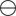 Circle with horizontal diameter sign vector image