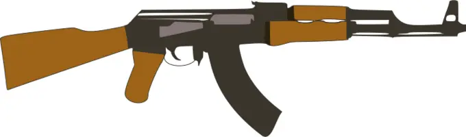 Vector image of Kalashnikov
