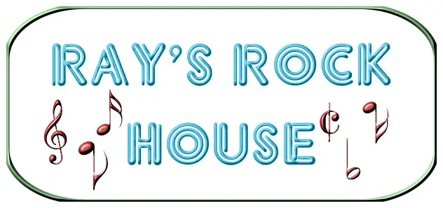 Ray's Rock House neon sign vector image