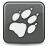 Dog paw sign vector image